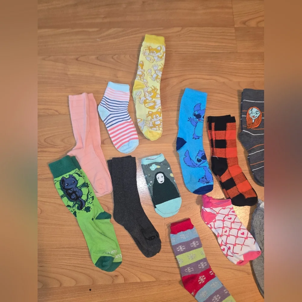 Assortment of Kids Novelty Socks Size Medium